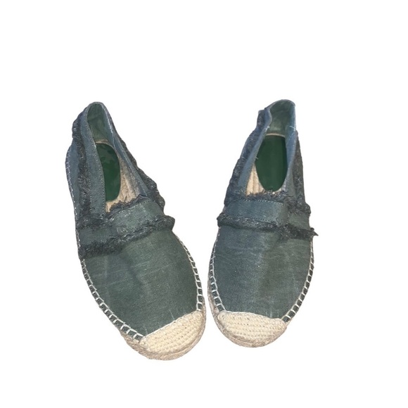 JOIE Vivienne Olive Green Espadrille Slip On Flat size 37.5 or US 7 - Picture 2 of 5